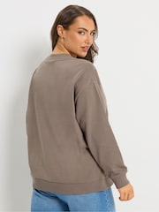 Yours Curve Brown Sweatshirts 2 Pack - Image 5 of 8