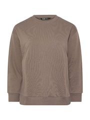 Yours Curve Brown Sweatshirts 2 Pack - Image 7 of 8