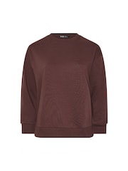 Yours Curve Brown Sweatshirts 2 Pack - Image 8 of 8