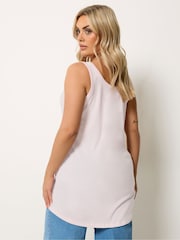 Yours Curve Blue Core Basic Vests 2 Pack - Image 4 of 8