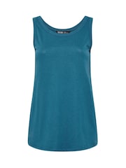 Yours Curve Blue Core Basic Vests 2 Pack - Image 8 of 8