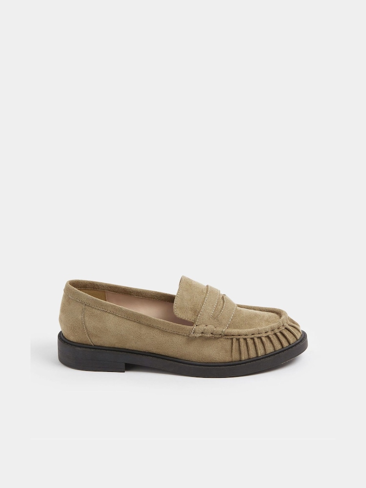 لون طبيعي ـ حذاء بمقاس بالغ العرض من Yours Curve - صورة 2 من 5