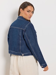 Yours Curve Blue Denim Jacket - Image 4 of 6