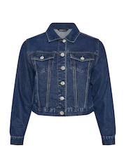 Yours Curve Blue Denim Jacket - Image 6 of 6