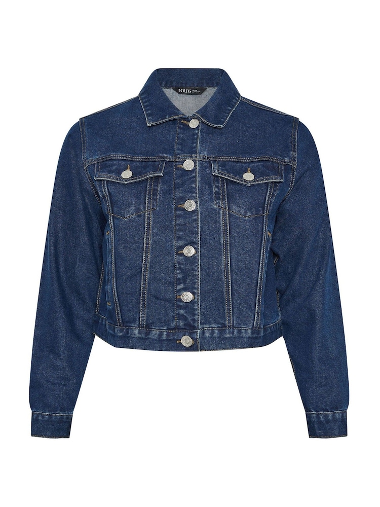 Yours Curve Blue Denim Jacket - Image 6 of 6