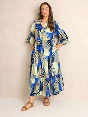 Azul - Evans Printed Boho Dress - Imagen 1 de 4