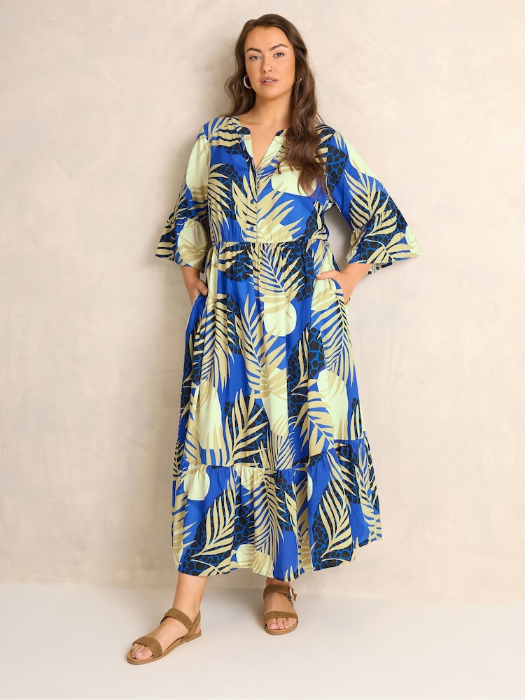 Azul - Evans Printed Boho Dress - Imagen 1 de 4