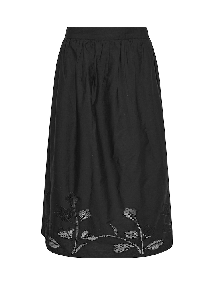 M&Co Black Cutwork Detail Skirt - Image 6 of 6