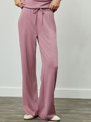 Pink Wide Leg Joggers - Image 4 of 8