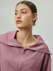 Rosa - Half Zip Jersey Sweatshirt - Imagen 5 de 8