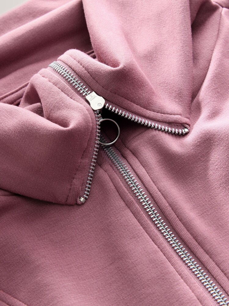 Rosa - Half Zip Jersey Sweatshirt - Imagen 8 de 8 Rosa - Half Zip Jersey Sweatshirt - Imagen 8 de 8