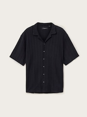 AllSaints Black Trace Short Sleeve Shirt - Image 6 of 6
