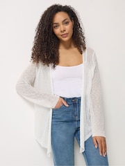M&Co White Popcorn Cardigan - Image 1 of 5