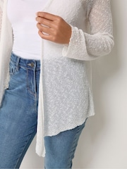 M&Co White Popcorn Cardigan - Image 4 of 5