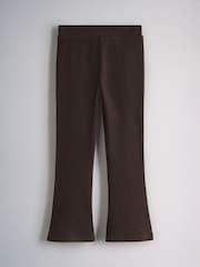 The Set 5 Pack Ribbed Flare Leggings Pink/Purple/Brown Marl/Chocolate Brown - Image 4 of 7