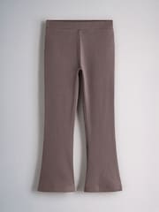 The Set 5 Pack Ribbed Flare Leggings Pink/Purple/Brown Marl/Chocolate Brown - Image 5 of 7