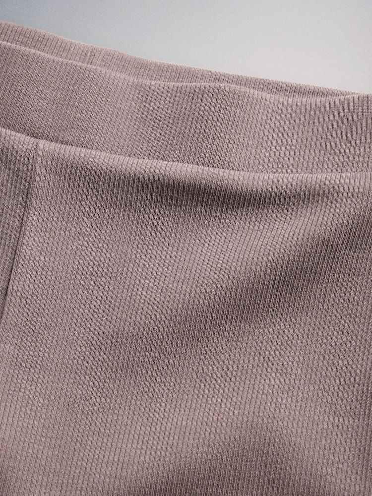 The Set 5 Pack Ribbed Flare Leggings Pink/Purple/Brown Marl/Chocolate Brown - Image 7 of 7 The Set 5 Pack Ribbed Flare Leggings Pink/Purple/Brown Marl/Chocolate Brown - Image 7 of 7