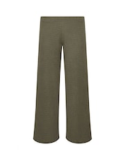 PixieGirl Green Textured Wide Leg Trousers - Image 5 of 5