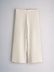 The Set 4 Pack Wide Leg Rib Jersey Leggings Pink/Purple/Chocolate Brown/Cream - Image 4 of 7