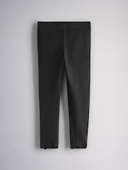 The Set 5 Pack Rib Jersey Leggings Black/Chocolate Brown/Brown/Oatmeal Marl - Image 2 of 8