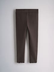The Set 5 Pack Rib Jersey Leggings Black/Chocolate Brown/Brown/Oatmeal Marl - Image 3 of 8