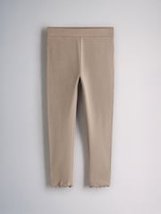 The Set 5 Pack Rib Jersey Leggings Black/Chocolate Brown/Brown/Oatmeal Marl - Image 4 of 8