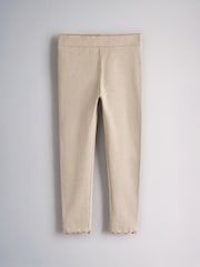 The Set 5 Pack Rib Jersey Leggings Black/Chocolate Brown/Brown/Oatmeal Marl - Image 5 of 8
