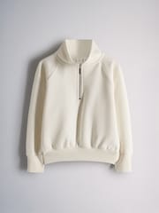 The Set 3 Pack Zip Neck Sweatshirts Pink/Purple/Cream - Image 10 of 14