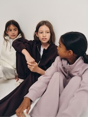The Set 3 Pack Zip Neck Sweatshirts Pink/Purple/Cream - Image 4 of 14
