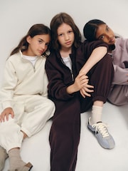 The Set 3 Pack Zip Neck Sweatshirts Pink/Purple/Cream - Image 7 of 14