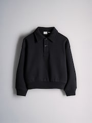 The Set 3 Pack Collared Sweatshirts Red/Blue Stripe/Grey Marl - Image 4 of 6