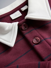 The Set 3 Pack Collared Sweatshirts Red/Blue Stripe/Grey Marl - Image 5 of 6