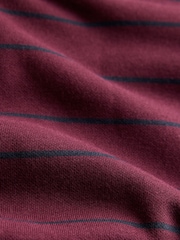 The Set 3 Pack Collared Sweatshirts Red/Blue Stripe/Grey Marl - Image 6 of 6