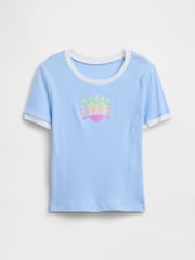 Gap Blue Ringer Graphic T-Shirt (4-13yrs) - Image 1 of 1
