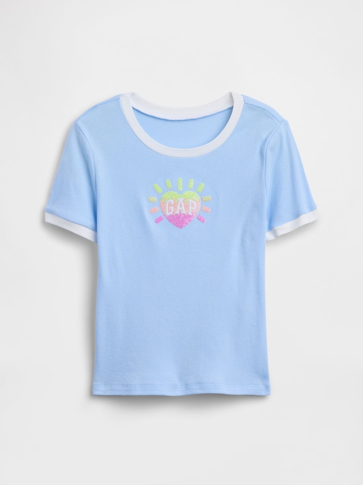 Gap Blue Ringer Graphic T-Shirt (4-13yrs) - Image 1 of 1