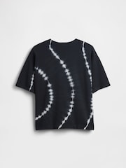 Gap Black Oversized Tie-Dye T-Shirt (4-13yrs) (4-13yrs) - Image 2 of 3