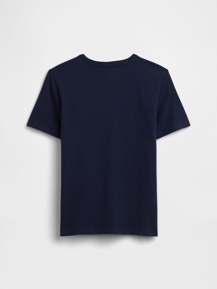Gap Navy Graphic T-Shirt (4-13yrs) - Image 2 of 3 Gap Navy Graphic T-Shirt (4-13yrs) - Image 2 of 3