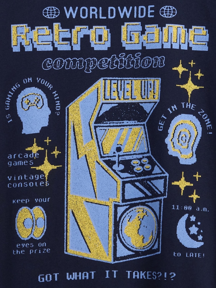 Gap Navy Graphic T-Shirt (4-13yrs) - Image 3 of 3 Gap Navy Graphic T-Shirt (4-13yrs) - Image 3 of 3