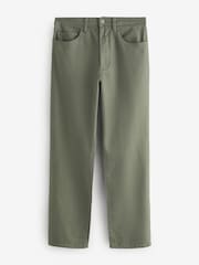 Gap Green Linen-Cotton Relaxed Straight Trousers - Image 1 of 6