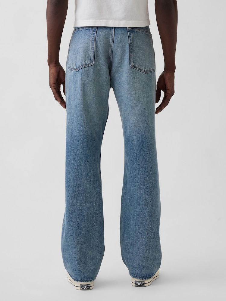 Gap Medium Wash Relaxed Straight Jeans - Image 2 of 5 Gap Medium Wash Relaxed Straight Jeans - Image 2 of 5