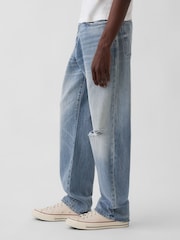 Gap Medium Wash Relaxed Straight Jeans - Image 3 of 5