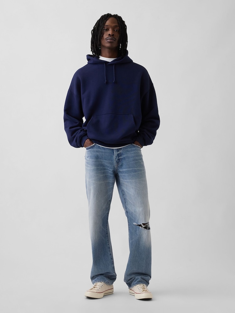 Gap Medium Wash Relaxed Straight Jeans - Image 5 of 5 Gap Medium Wash Relaxed Straight Jeans - Image 5 of 5