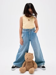 Gap Blue Mid Rise SuperLight Pull On Baggy Jeans (4-13yrs) - Image 1 of 4
