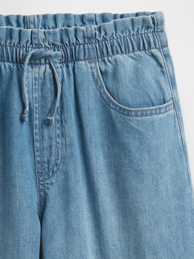 Gap Blue Mid Rise SuperLight Pull On Baggy Jeans (4-13yrs) - Image 4 of 4 Gap Blue Mid Rise SuperLight Pull On Baggy Jeans (4-13yrs) - Image 4 of 4
