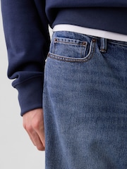 Gap Blue 9" SuperSoft Loose Denim Shorts - Image 5 of 6