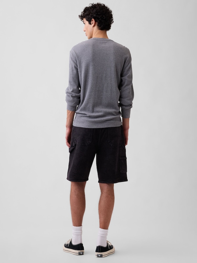 Negro - Gap 9 inch Denim Carpenter Shorts - Imagen 2 de 6