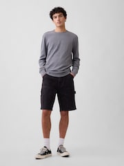Negro - Gap 9 inch Denim Carpenter Shorts - Imagen 3 de 6