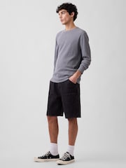 Negro - Gap 9 inch Denim Carpenter Shorts - Imagen 4 de 6