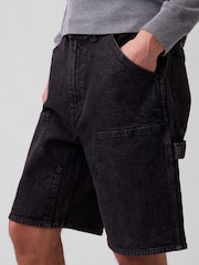 Negro - Gap 9 inch Denim Carpenter Shorts - Imagen 5 de 6