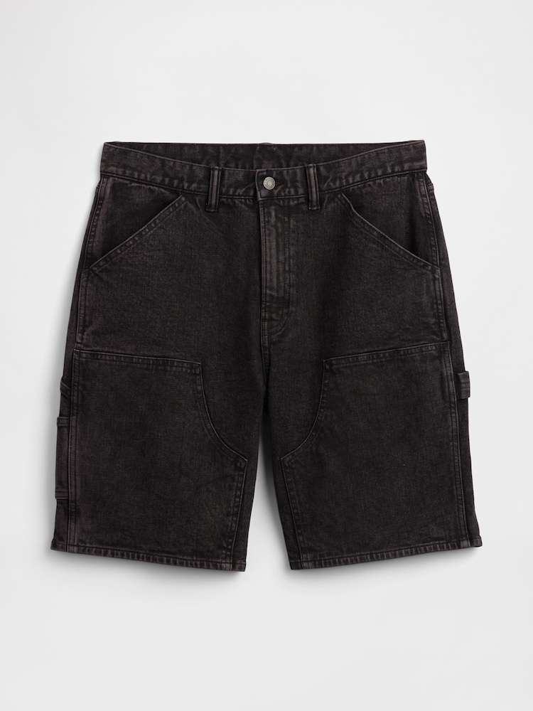 Negro - Gap 9 inch Denim Carpenter Shorts - Imagen 6 de 6